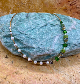 Green & Gold Necklace by Coeur de Lion