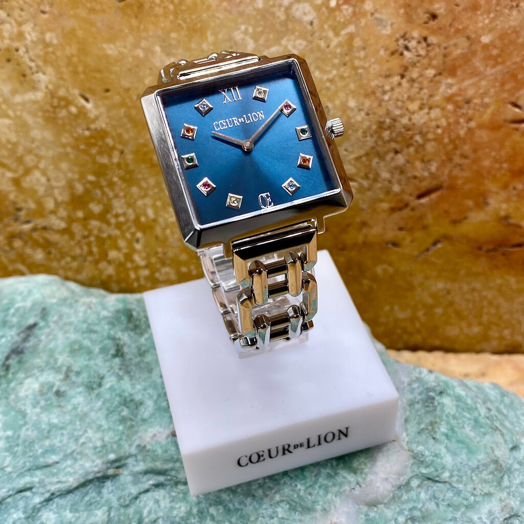 Silver- Blue Watch by Coeur de Lion