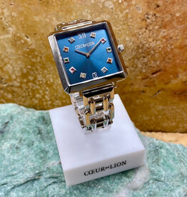 Silver- Blue Watch by Coeur de Lion