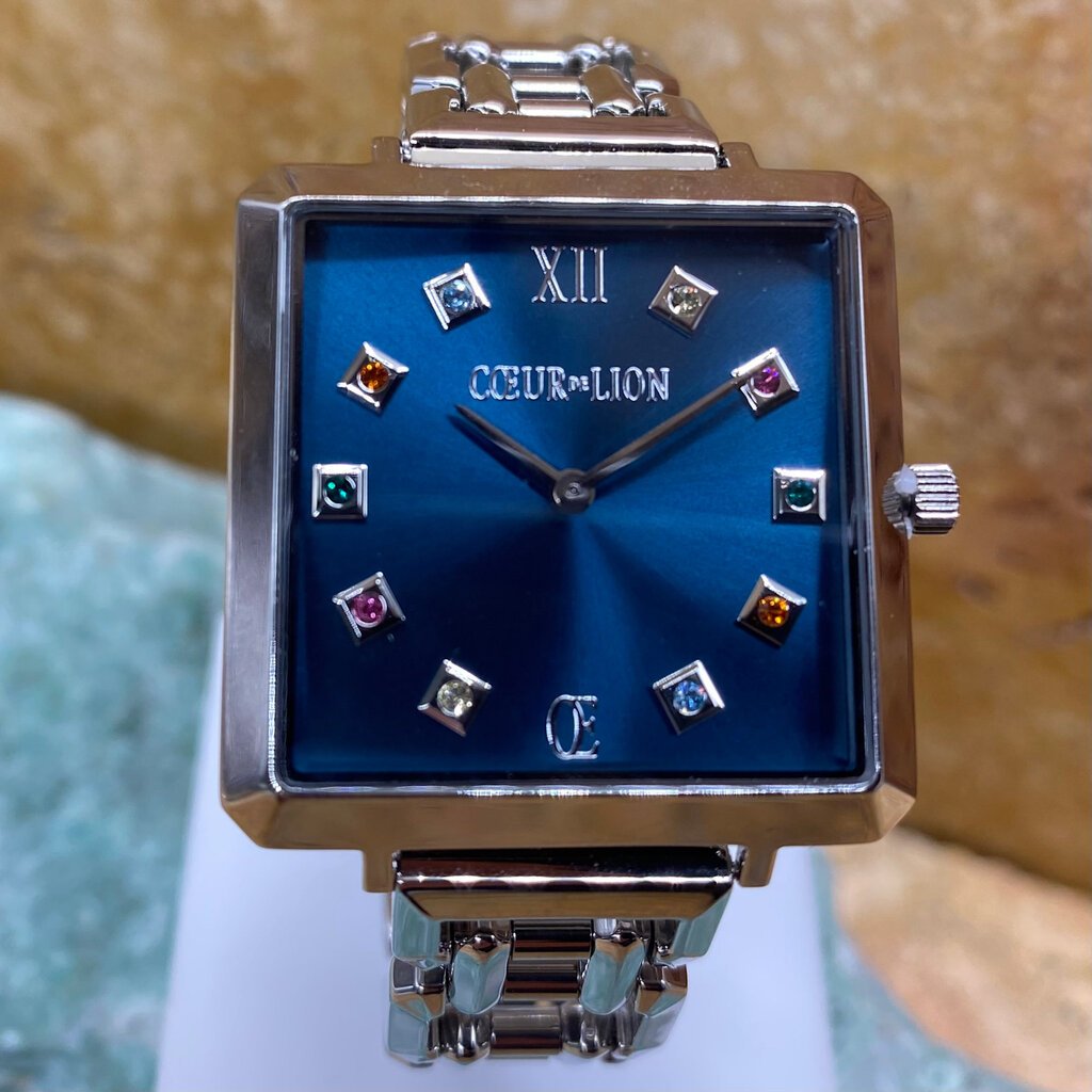Silver- Blue Watch by Coeur de Lion