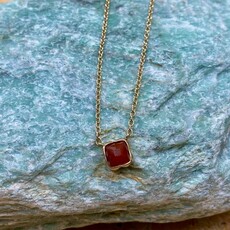 Birthstone Necklace Gold-