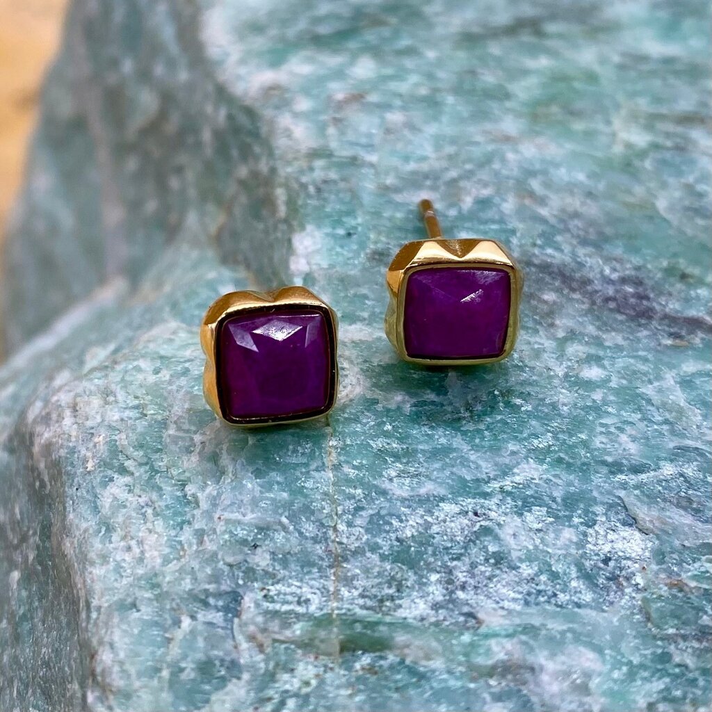 Birthstone Earrings Gold-