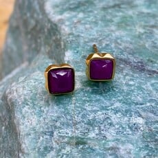 Birthstone Earrings Gold-