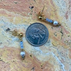 Light Blue Stickpin Earring by Coeur de Lion