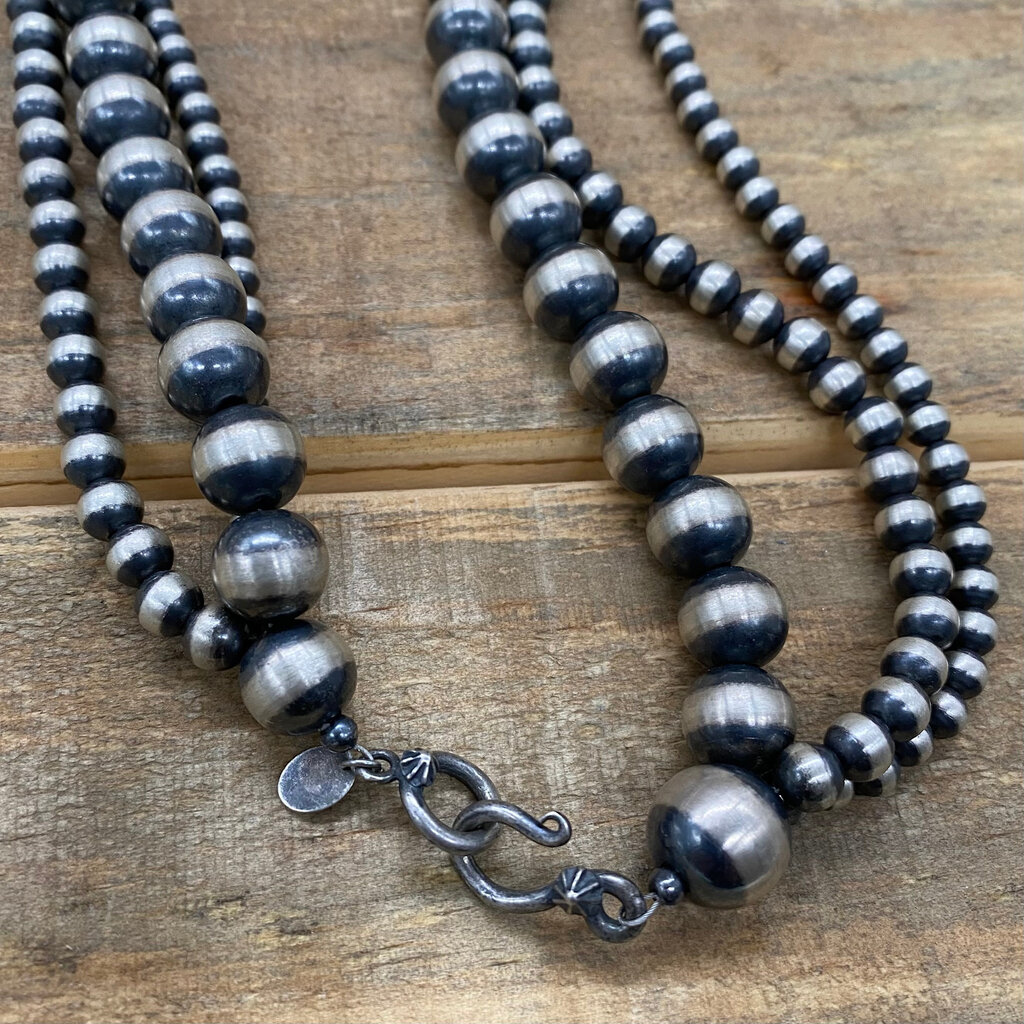 3-Strand 20" Navajo Pearls  5/6/10mm