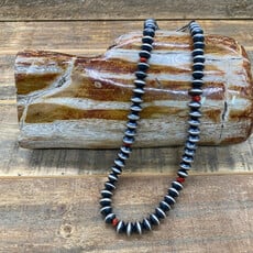 18" Navajo Pearls with Coral