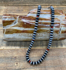 18" Navajo Pearls with Coral