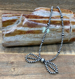 Navajo Pearl Bow Necklace 4mm /18"