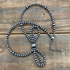 Navajo Pearl Bow Necklace 4mm /18"