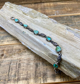 Sonoran turquoise link bracelet