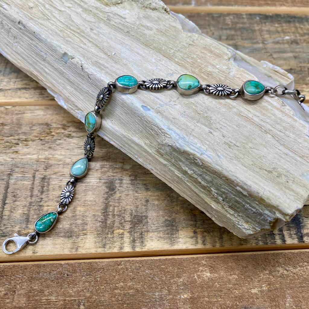 Sonoran turquoise link bracelet