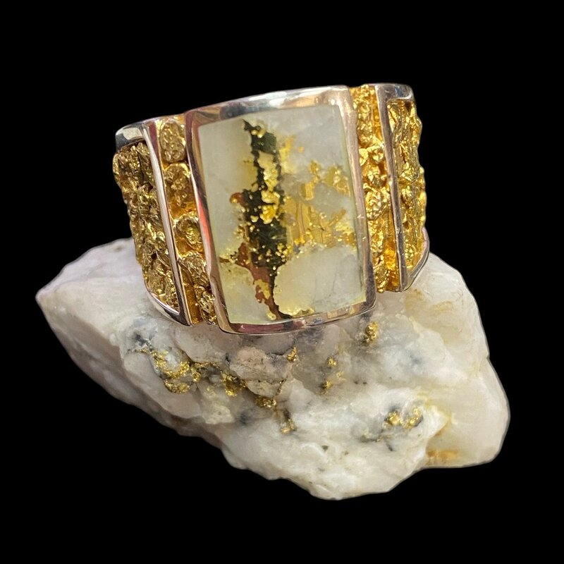 Gold Quartz in Sterling 11- RM1200NQ