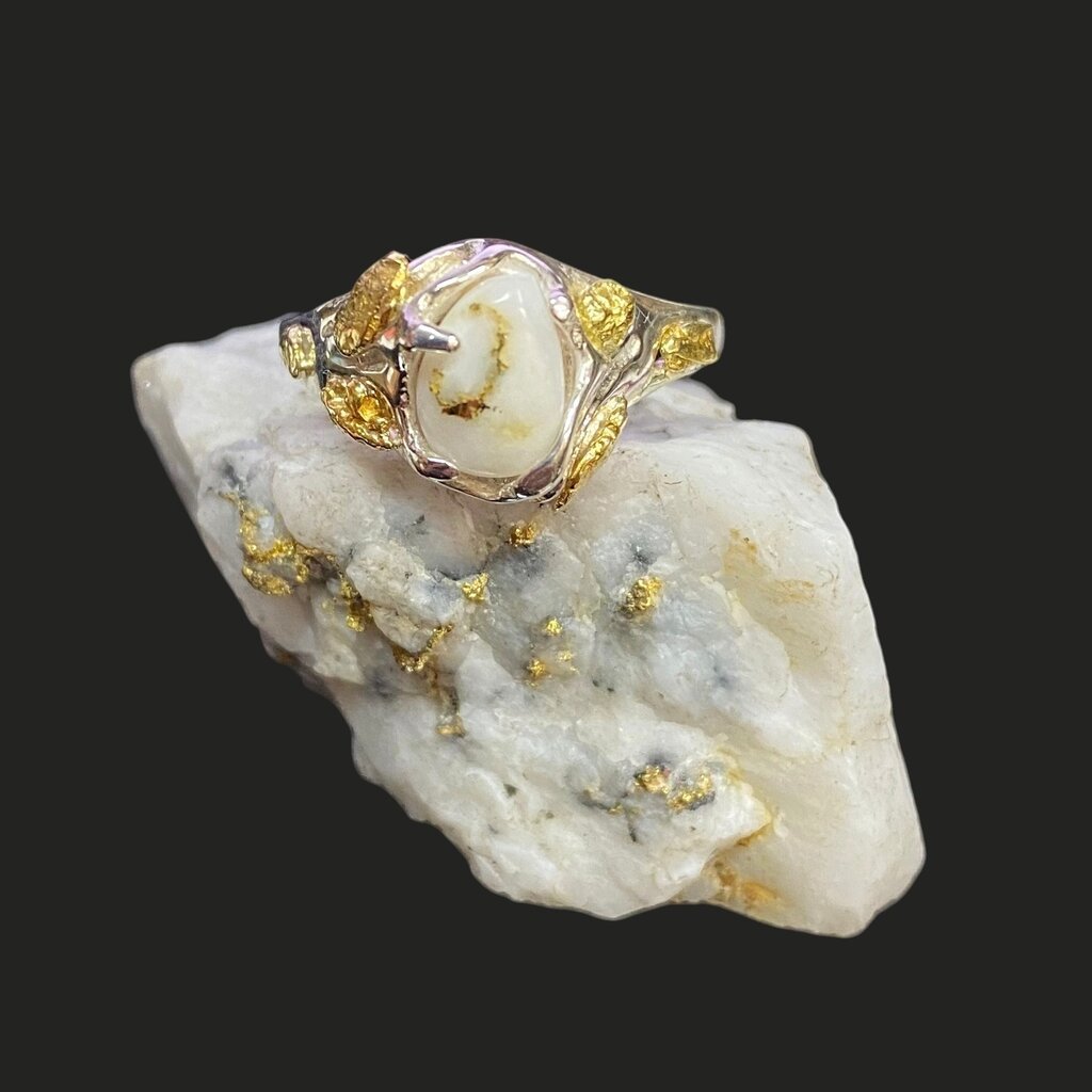 Gold Quartz in Sterling 8 (G5)- RL659Q