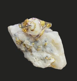 Gold Quartz in Sterling 8 (G5)- RL659Q