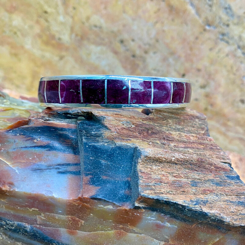 Purple spiny oyster bangle 7.75"