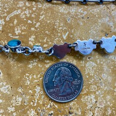 Old man mine, NV turquoise 13-stone  necklace - 18"