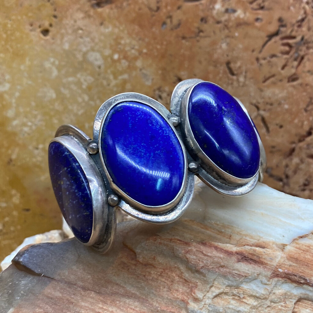 Lapis 4-stone cuff - 6"