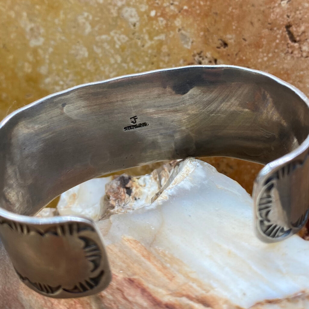 Sonoran turquoise 3-stone cuff - 6.75"