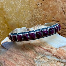 Purple spiny oyster cuff - 6.5"