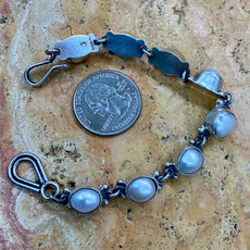6.5" mother of pearl link bracelet