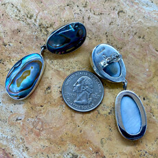 Abalone post earrings