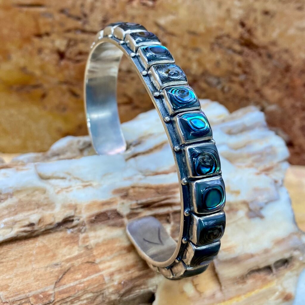 Abalone cuff - 7"