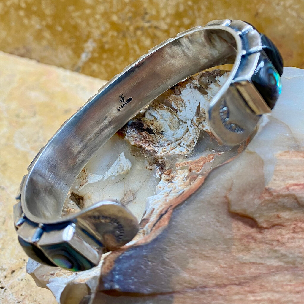 Abalone cuff - 6.75"