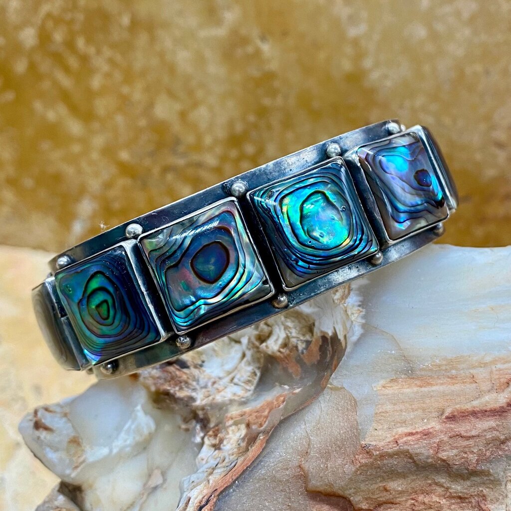 Large Abalone cuff - 7"