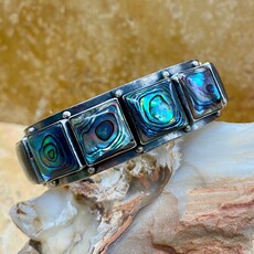 Large Abalone cuff - 7"