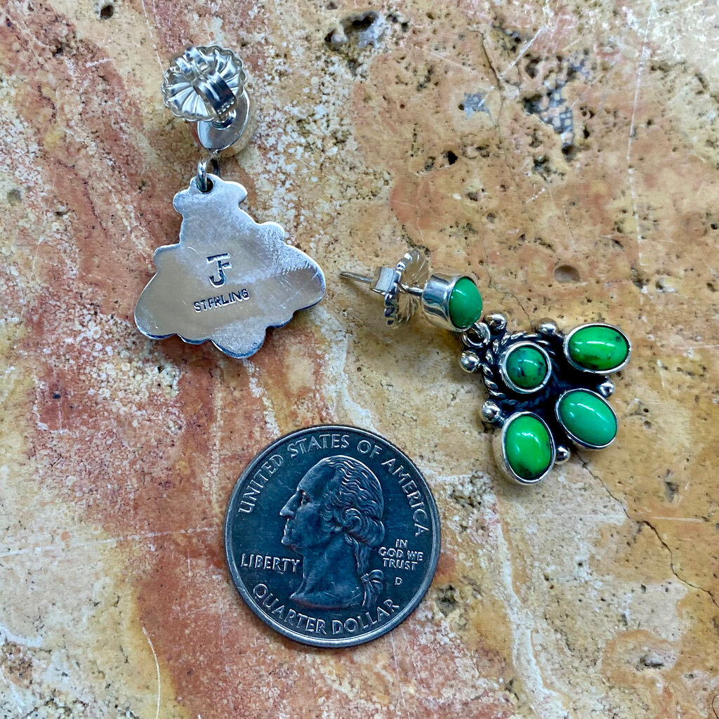 NV Green Turquoise Drop Earrings