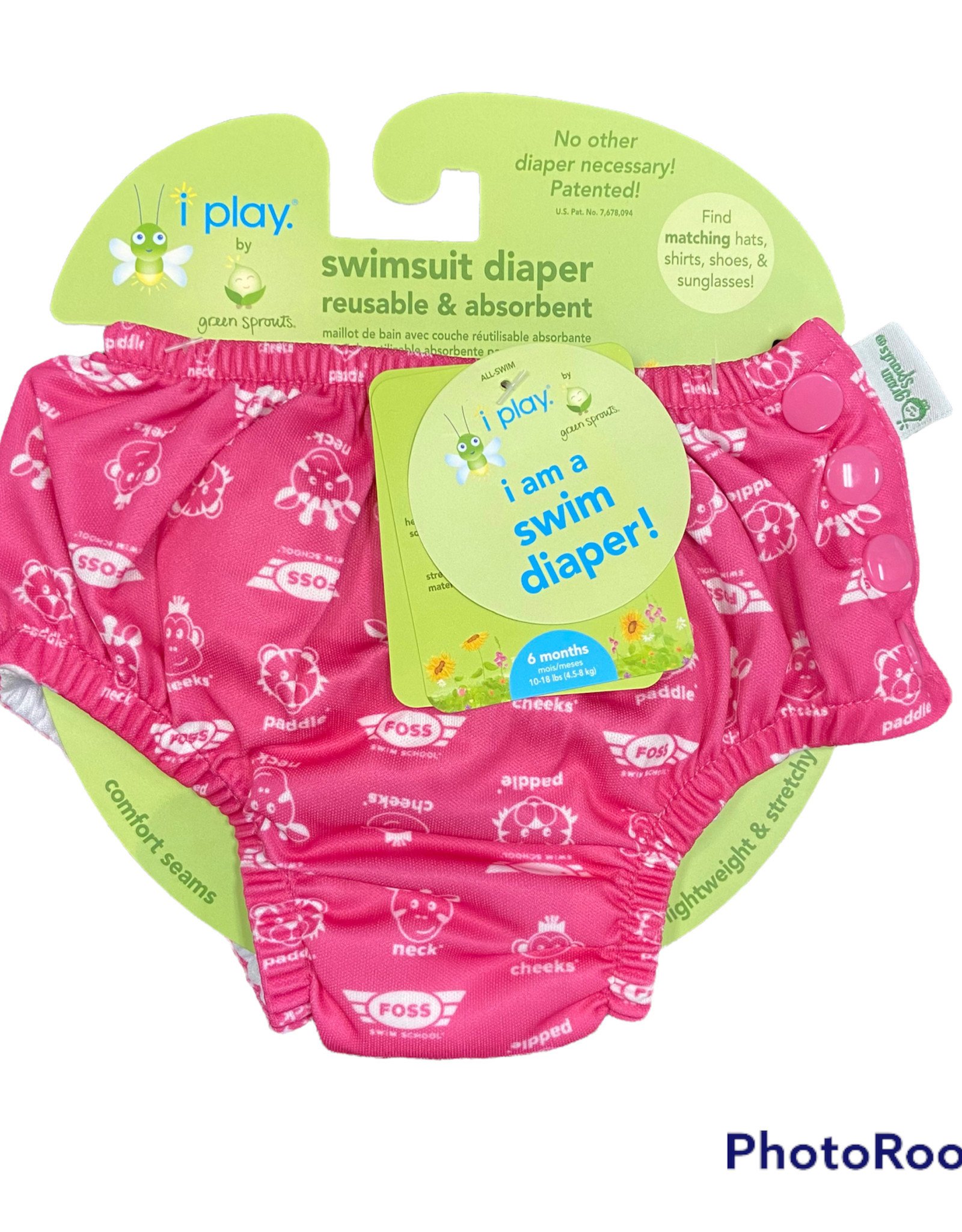 FOSS Swim Diaper (Navy + Pink + Yellow)