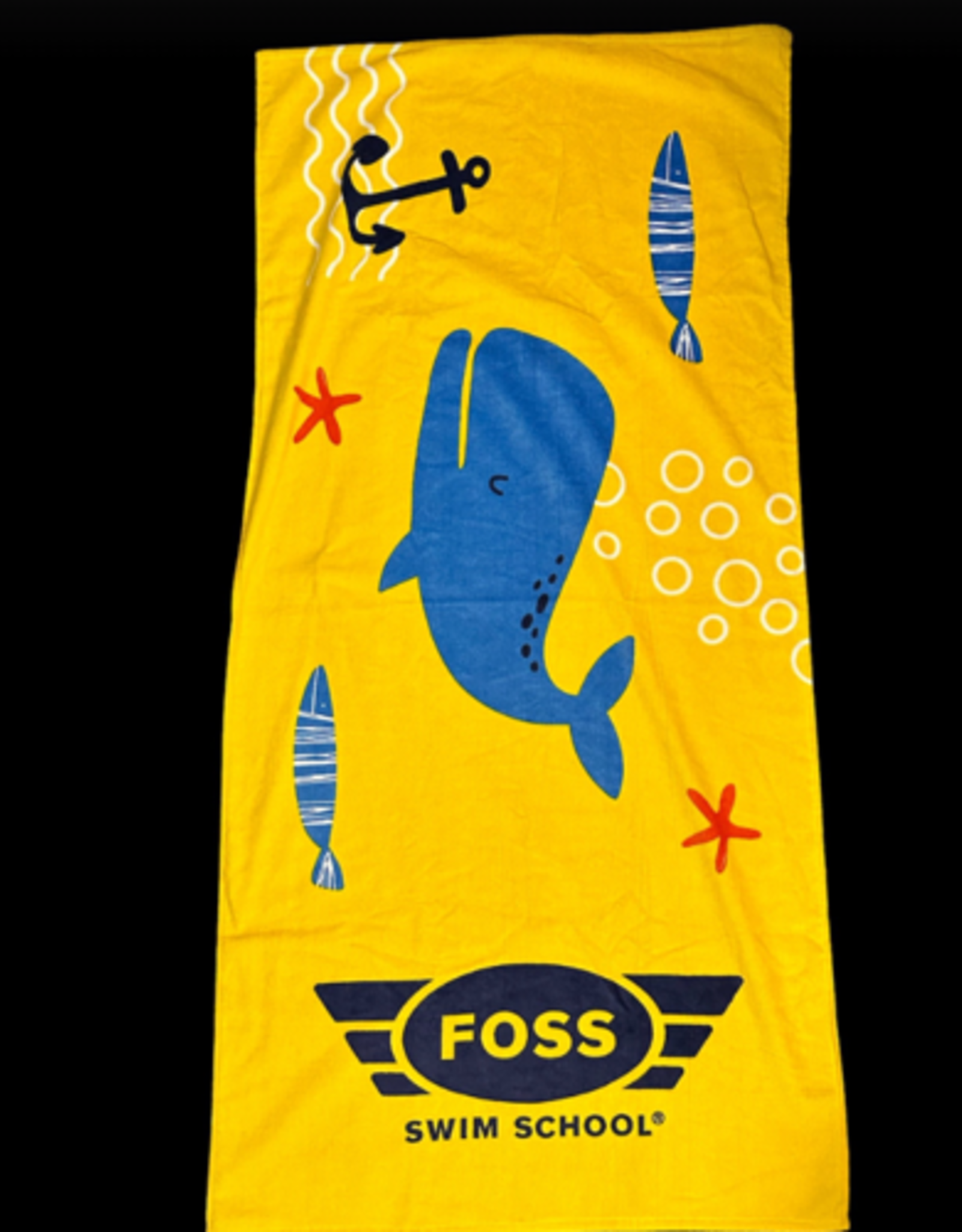 Foss Yellow Whale Towel