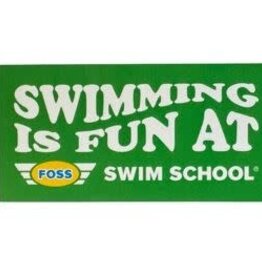 Sticker: Swimming Is Fun at Foss Swim School