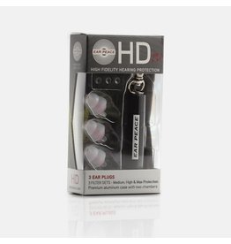 EARPEACE EAR PEACE - HD HEARING PROTECTION - 3 FILTERS (CLEAR/BLACK CASE)