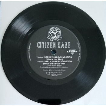 Citizen Kane ‎– Structure Foundation (What's The Plan) 7", Limited Edition