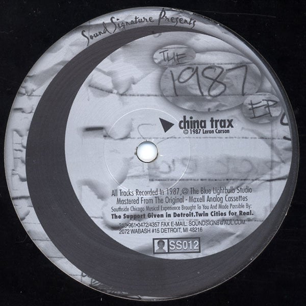 TN Theo Parrish / Leon Carson ‎– The 1987 EP 12"