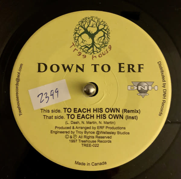 Down To Erf - To Each His Own 7" - Play De Record