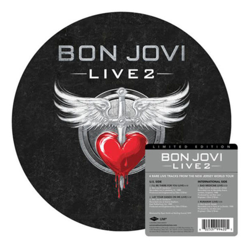 Bon Jovi - Live 2 [12'' EP] (Picture Disc)