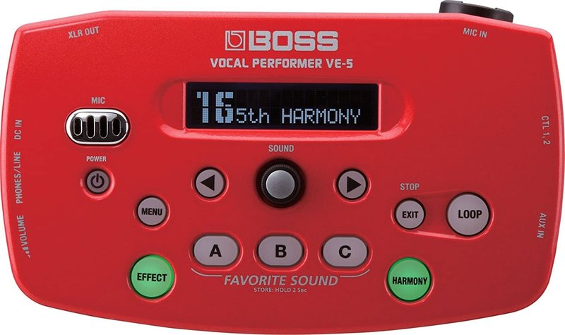 BOSS Vocal Performer Effects Processor, red (VE5RD)