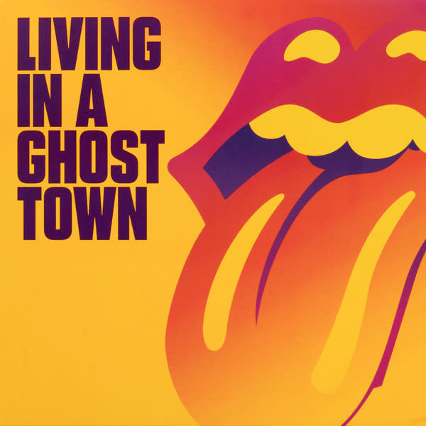 The Rolling Stones - Living In A Ghost Town 10" (2020), Orange Transparent, Single Sided