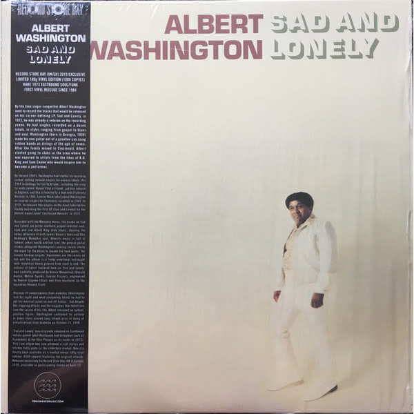 FS Albert Washington ‎– Sad And Lonely LP [RSD2019]
