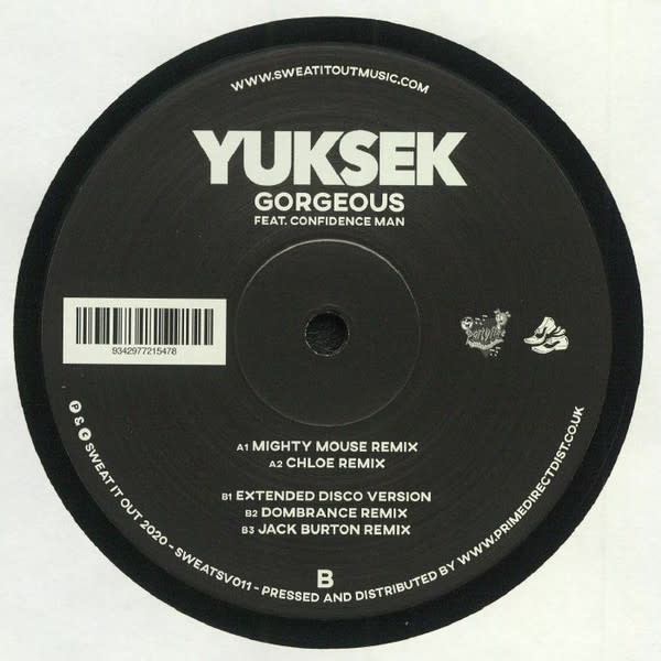 Yuksek Feat. Confidence Man – Gorgeous 12" (2020, Sweat It Out!)