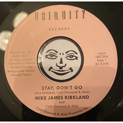 Mike James Kirkland, Cold Diamond & Mink ‎– Stay, Don’t Go 7" (2020 Ubiquity)