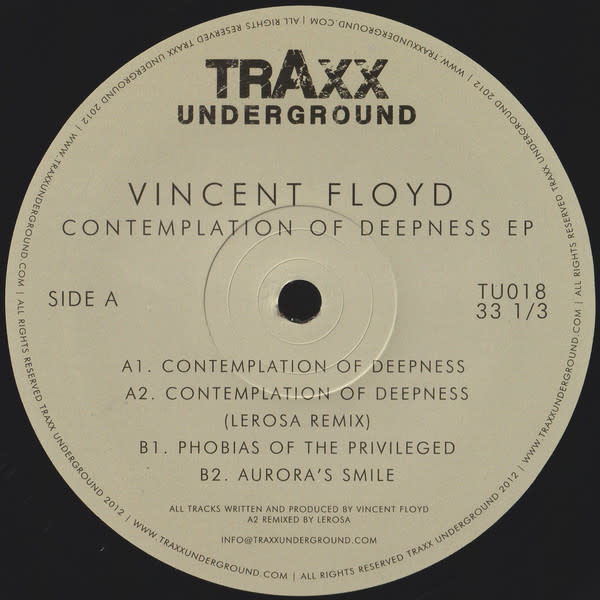 HS Vincent Floyd – Contemplation Of Deepness EP 12" (2018)