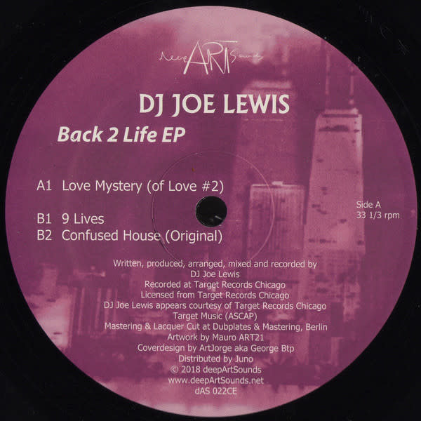 HS DJ JOE LEWIS - BACK 2 LIFE EP 12" [RSD2018]