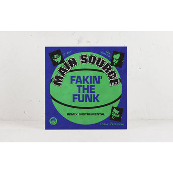 Main Source - Fakin' The Funk 7" (2021 Mr Bongo), Limited Neon Green Vinyl