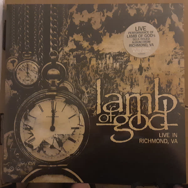 Lamb Of God - Live In Richmond, VA LP (2021), 150g Black Vinyl