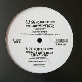 Average White Band - Pick Up The Pieces 12" (2019), White Vinyl