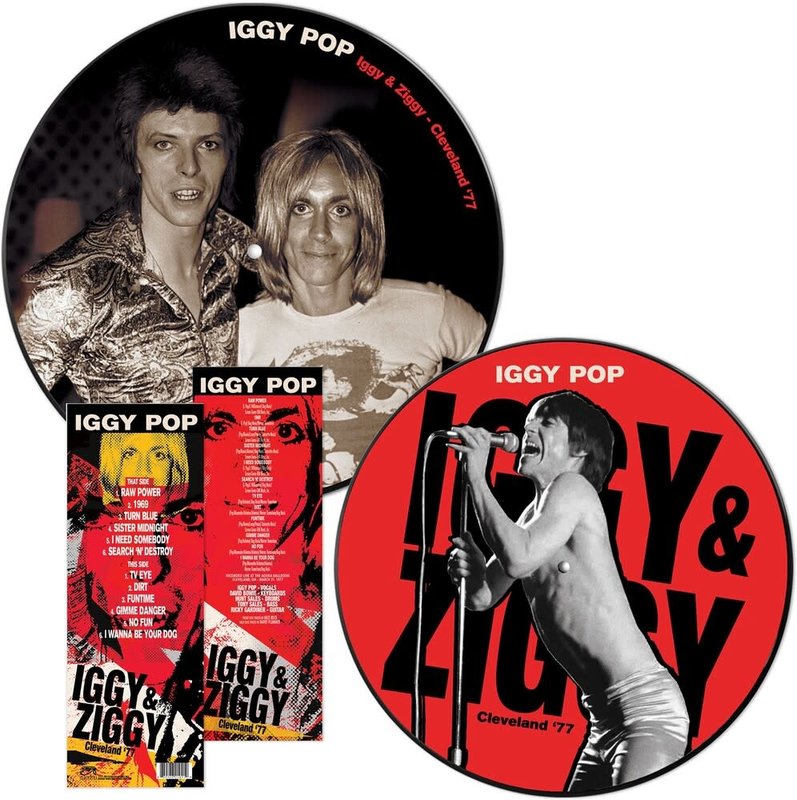 Iggy Pop & Ziggy (David Bowie)‎ - Cleveland '77 LP, Picture Disc (2021 Reissue)