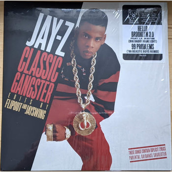 Jay-Z Classic Gangster Edits By Flipout & Jay Swing - Hello Brooklyn 3.0 feat. Lil Wayne (Big Daddy Kane Edit)/99 Problems ('86 Beastie Boys Remix) 7" (2021)